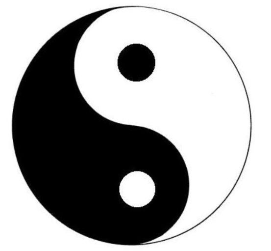 Symbole Yin et Yang représentant l'équilibre énergétique du Reiki